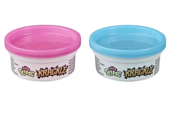 HASBRO Play-Doh E87885 Lata de Slime Krackle Rosa y Azul (ASST 2/4)