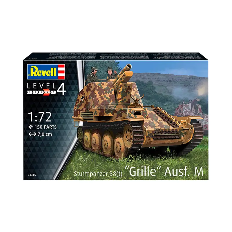 Revell Model 3315 Tanque Sturmpanzer 38(T) Grille Ausf. M Escala 1/72
