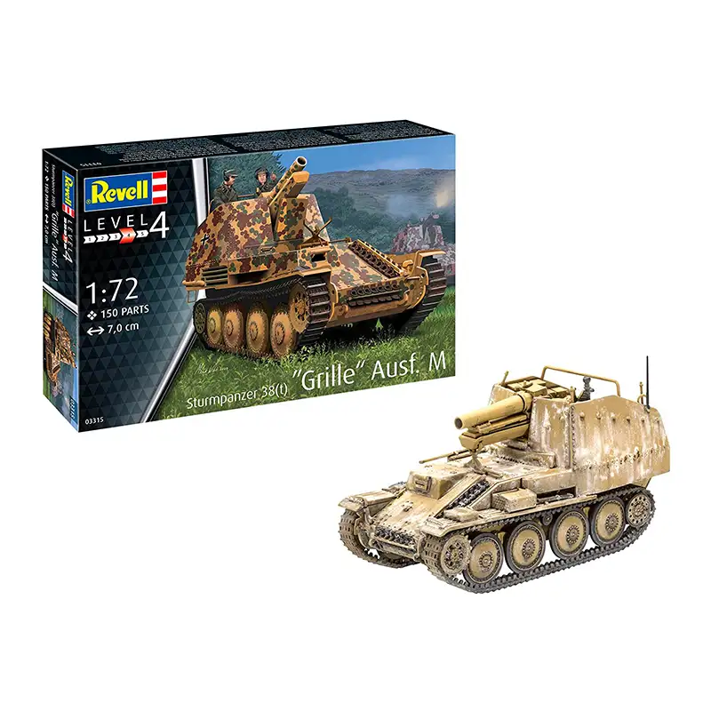 Revell Model 3315 Tanque Sturmpanzer 38(T) Grille Ausf. M Escala 1/72