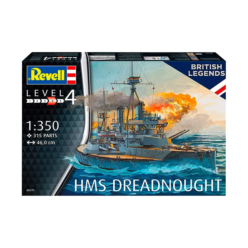 Revell Model 5171 Barco Hms Dreadnought Escala 1/350
