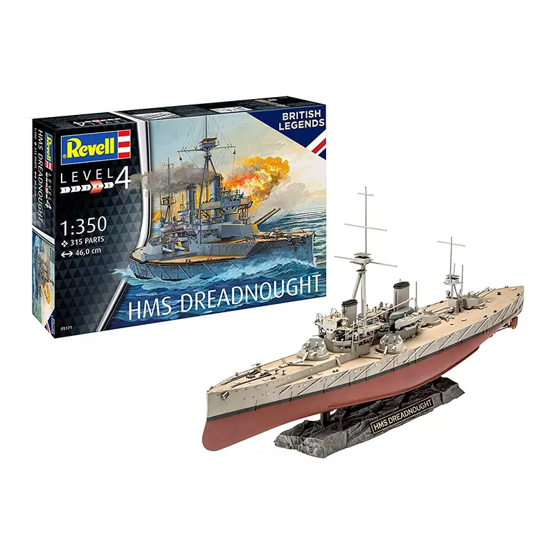 Revell Model 5171 Barco Hms Dreadnought Escala 1/350