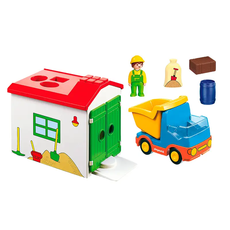 Playmobil 1.2.3 70184 Set De Camion De Volteo