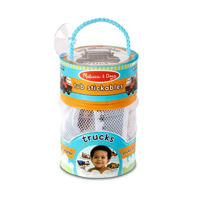 MELISSA & DOUG Arts & Crafts 31402 Stickers de Bañera de Camiones