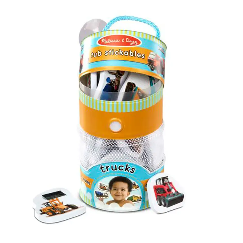 MELISSA & DOUG Arts & Crafts 31402 Stickers de Bañera de Camiones