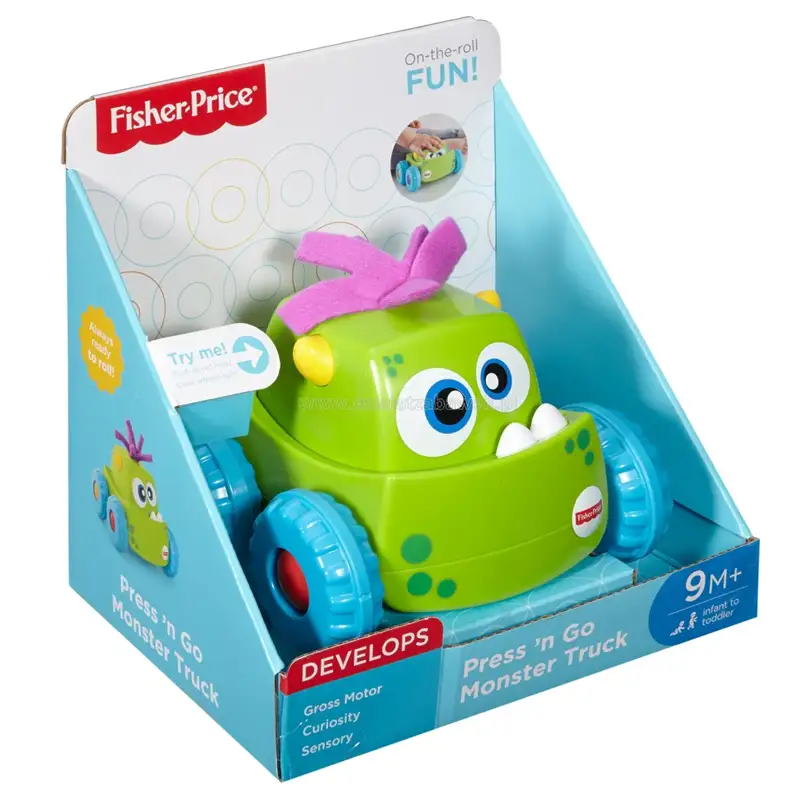 Mattel Fisher Price Drg16 Mounstro Presiona Y Persigue Surtido 2