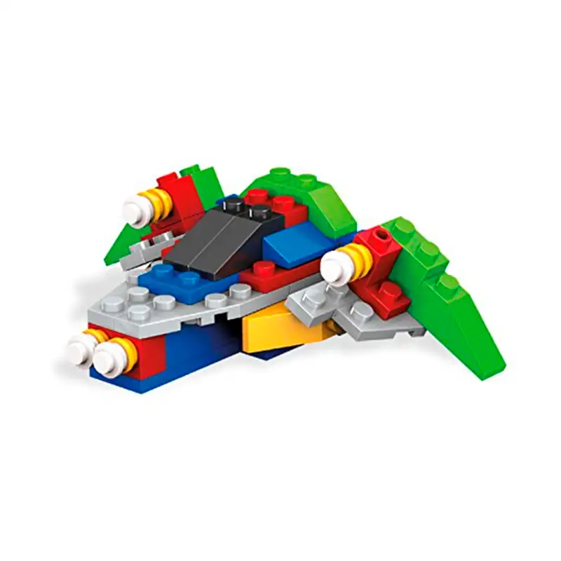 Mattel Megablocks Dyg87 Set De Bloques Grandes Avion Robot Y Tractor (Asst 1/2)