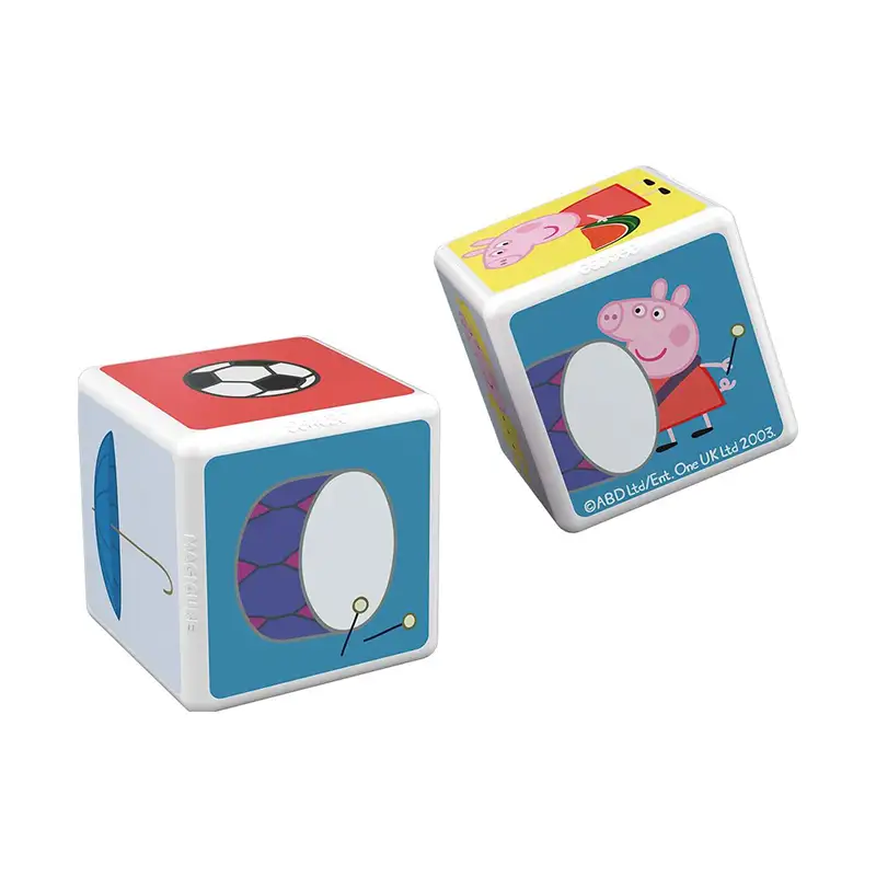 GEOMAG MagiCube 47 Cubos Magneticos de Peppa Pig Descubre y Asocia