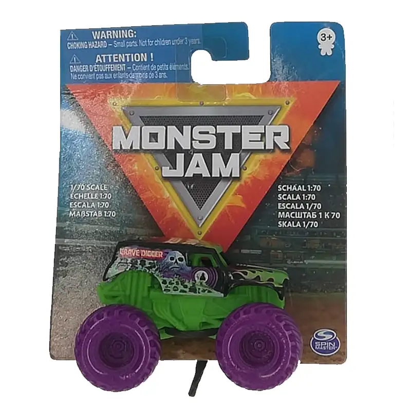 Spin Master Monster Jam 6047123 Vehiculo Escala 1/70 Grave Digger (Asst 4/4)