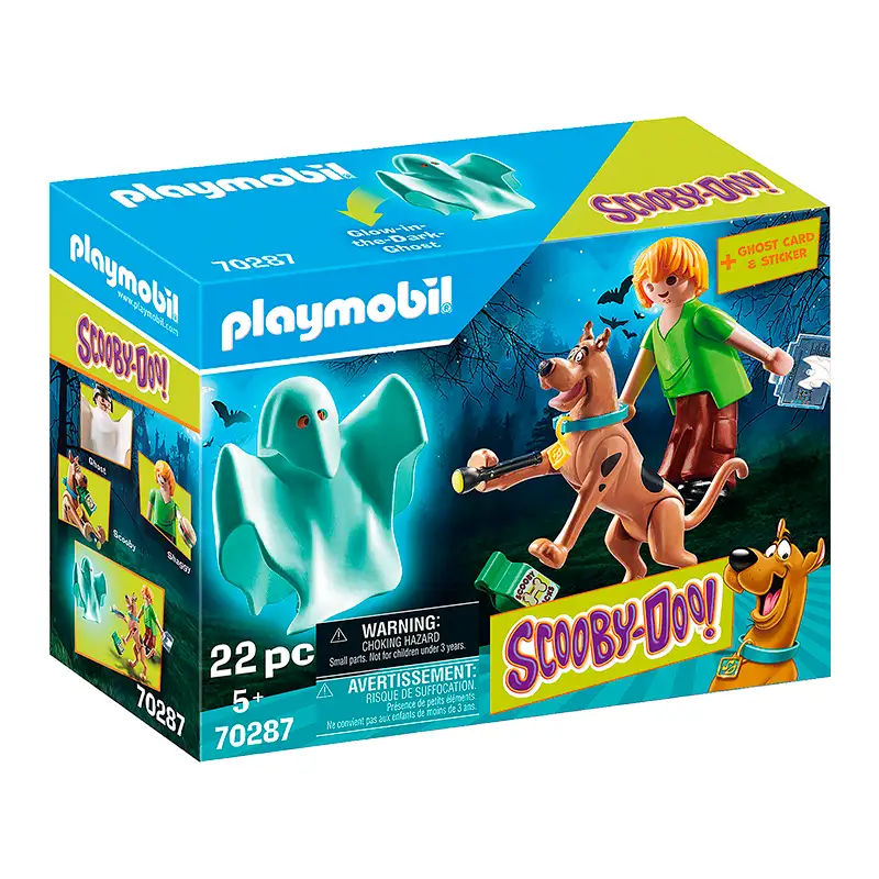 Playmobil Scooby Doo 70287 Figuras De Shaggy Y Scooby Con Fantasma