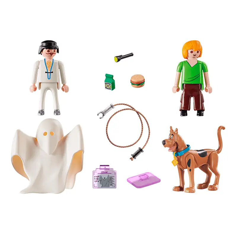 Playmobil Scooby Doo 70287 Figuras De Shaggy Y Scooby Con Fantasma
