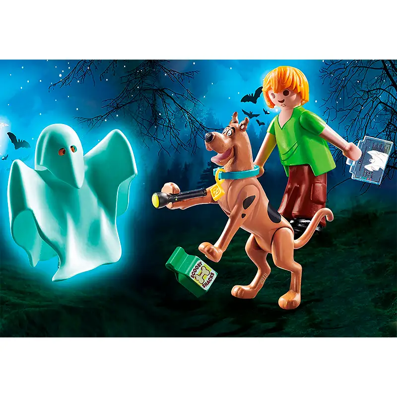 Playmobil Scooby Doo 70287 Figuras De Shaggy Y Scooby Con Fantasma