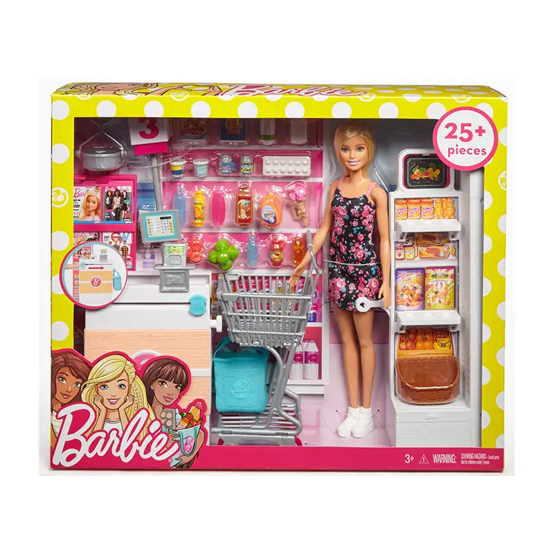 Mattel Barbie Frp01 Set Vamos Al Supermercado