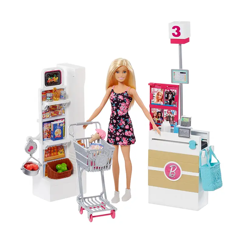 Mattel Barbie Frp01 Set Vamos Al Supermercado