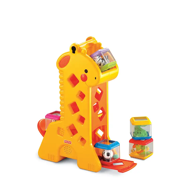 Mattel Fisher Price B4253 Jirafa Bebe Para Encajar Cubos