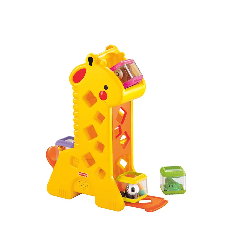 Mattel Fisher Price B4253 Jirafa Bebe Para Encajar Cubos