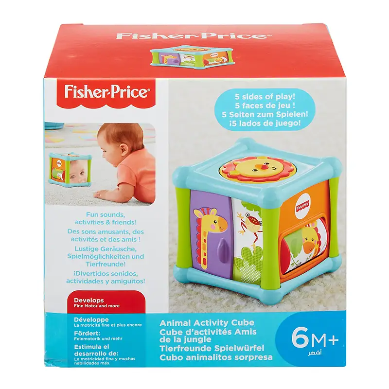 Mattel Fisher Price Bfh80 Cubo De Actividades De Animales