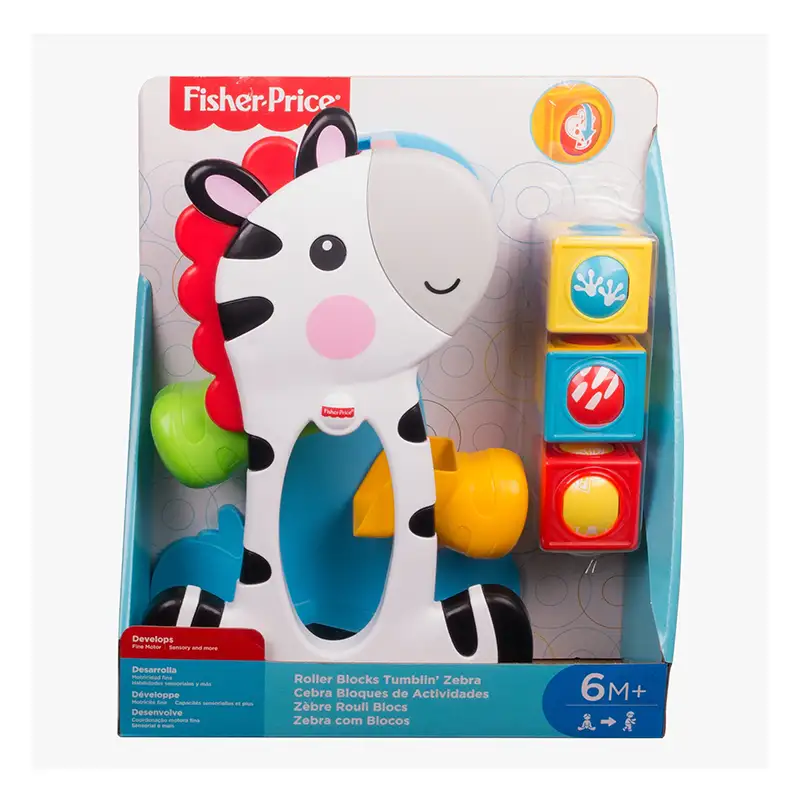Mattel Fisher Price Cgn63 Zebra Con Cubos De Actividades