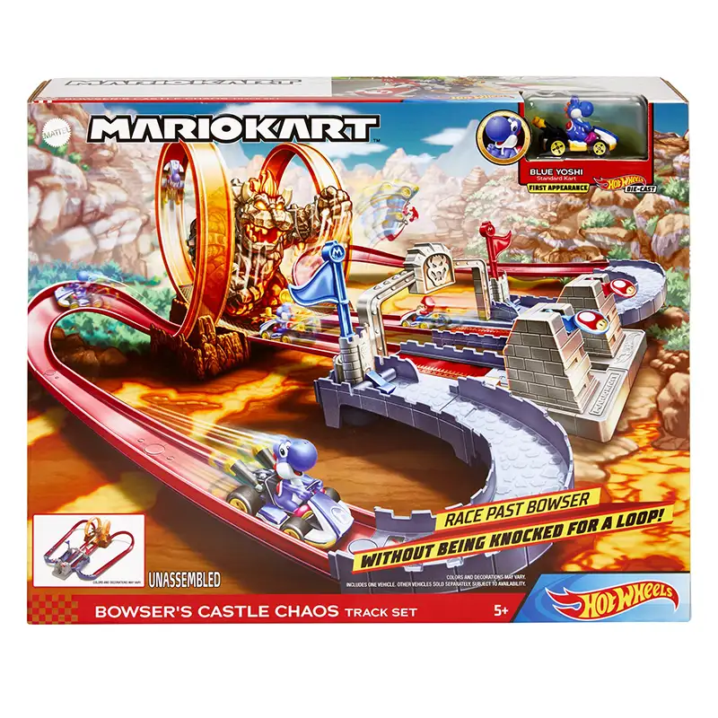 Mattel Hot Wheels Gnm22 Pista De Carreras Mario Kart Castillo De Bowser