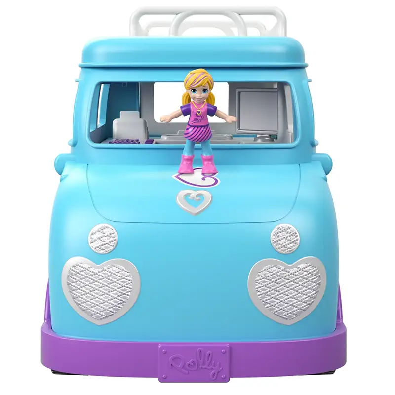 Mattel Polly Pocket Ftp74 Camioneta De Glamping Con 2 Muñecas