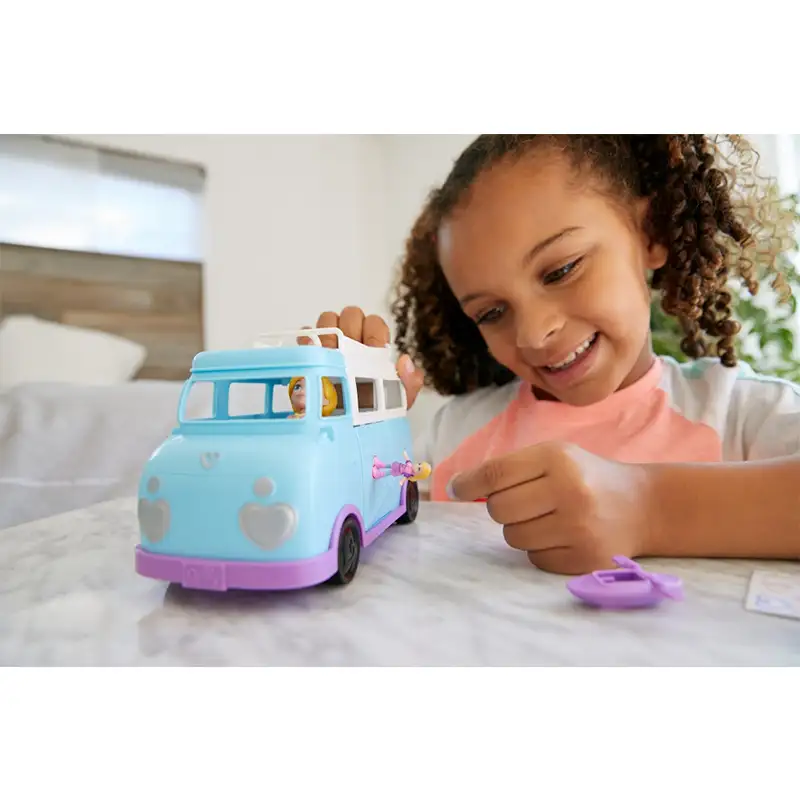 Mattel Polly Pocket Ftp74 Camioneta De Glamping Con 2 Muñecas