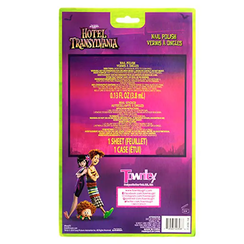 TOWNLEY GIRL Hotel Transylvania HT0003SA Estuche con 4 Esmaltes de Uñas