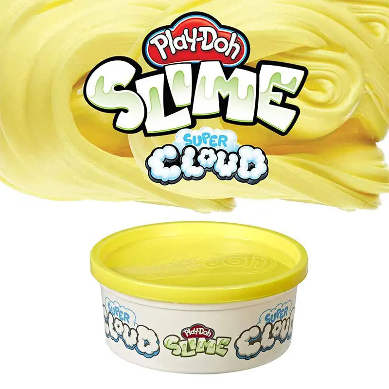 HASBRO Play-Doh E87935 Lata de Super Cloud Slime Amarillo (ASST 2/2)
