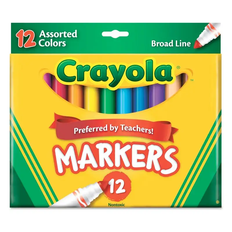 Crayola 587712 Marcadores Gruesos De 12 Colores