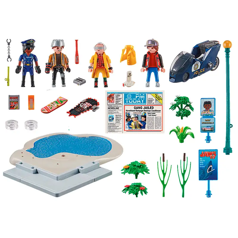 Playmobil Back To The Future 70634 Persecusión Con Hoverboard