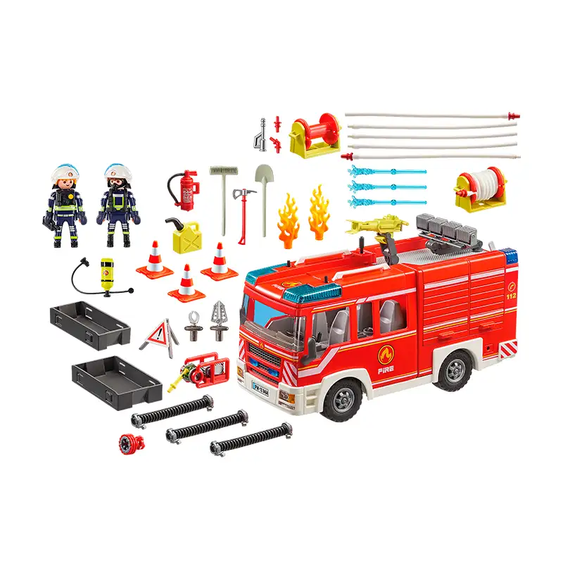 Playmobil Bomberos 9464 Camion De Bomberos Con Luces