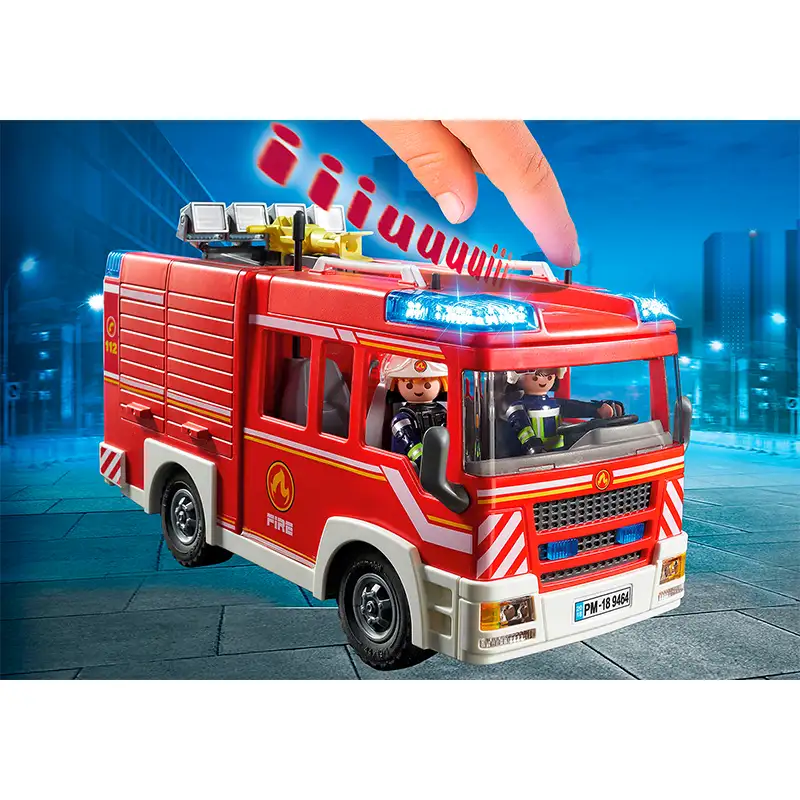 Playmobil Bomberos 9464 Camion De Bomberos Con Luces
