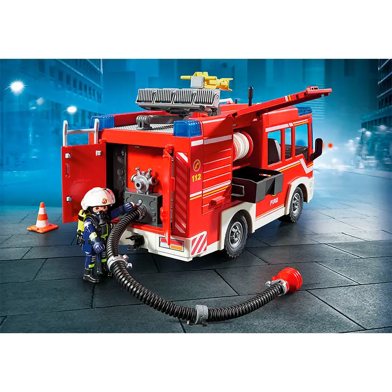 Playmobil Bomberos 9464 Camion De Bomberos Con Luces