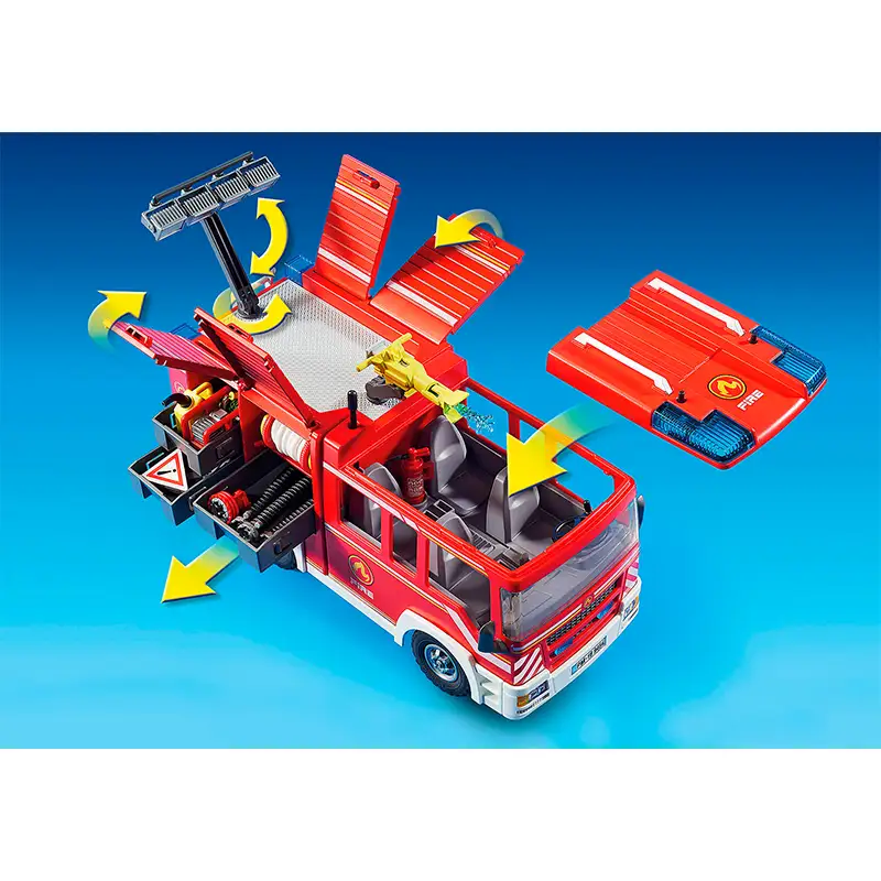 Playmobil Bomberos 9464 Camion De Bomberos Con Luces