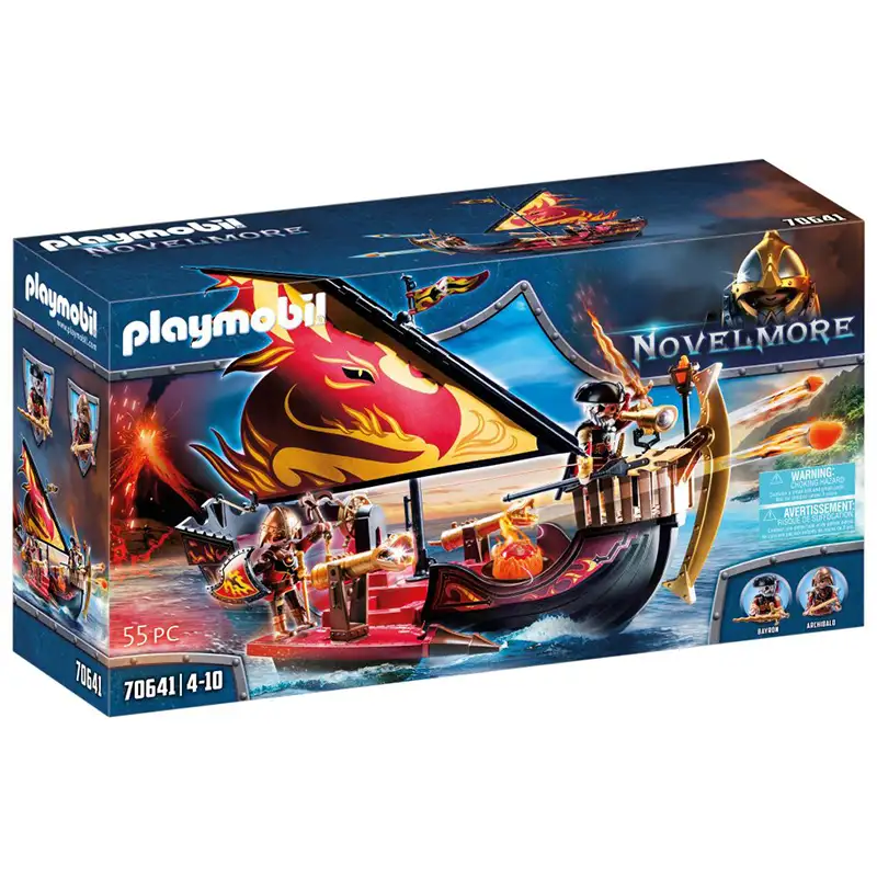 Playmobil Novelmore 70641 Barco De Bomberos De Burnham