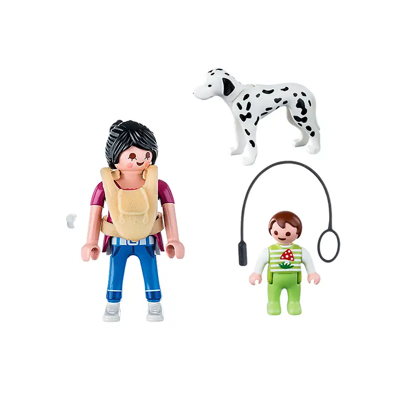 PLAYMOBIL Special Plus 70154 Mama con Bebe y Perro