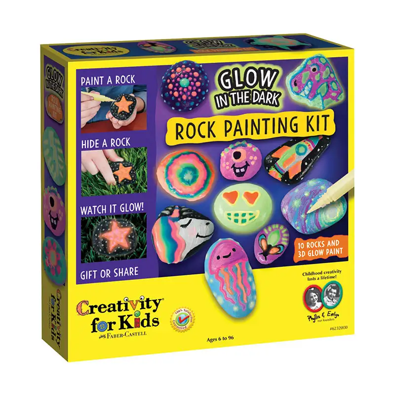 Creativity For Kids 6232000 Pintura De Rocas Que Brillan En La Oscuridad
