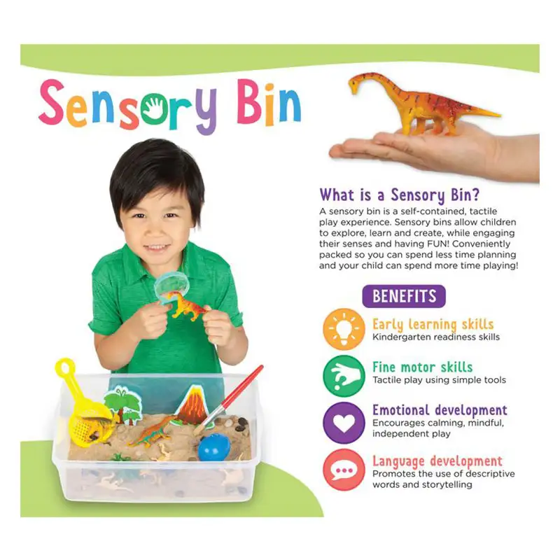 Creativity Fod Kids 6283000 Bote Sensorial Excavacion de Dinosaurios