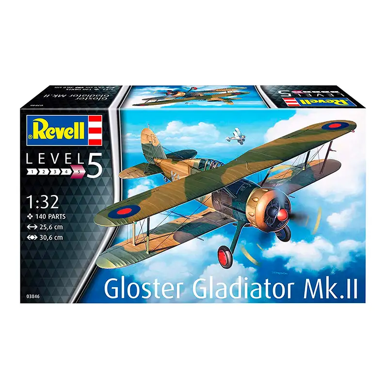 REVELL Modelo 3846 Avion Militar Gloster Gladiator MK. II
