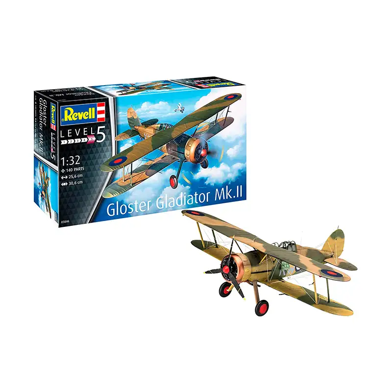 REVELL Modelo 3846 Avion Militar Gloster Gladiator MK. II