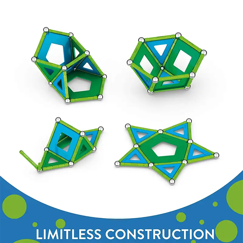 Geomag Classic #471 Set De Cubos Magneticos Paneles Reciclados 52 Pcs