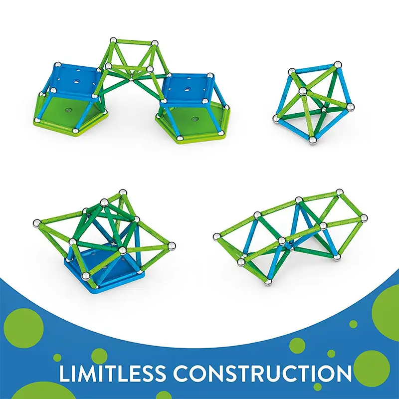 Geomag Classic #272 Set De Cubos Magneticos Reciclados 60 Pcs