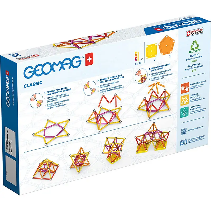 GEOMAG Classic #273 Set de Cubos Magneticos Reciclados 93 pcs
