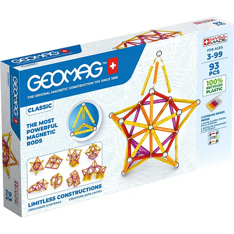 GEOMAG Classic #273 Set de Cubos Magneticos Reciclados 93 pcs