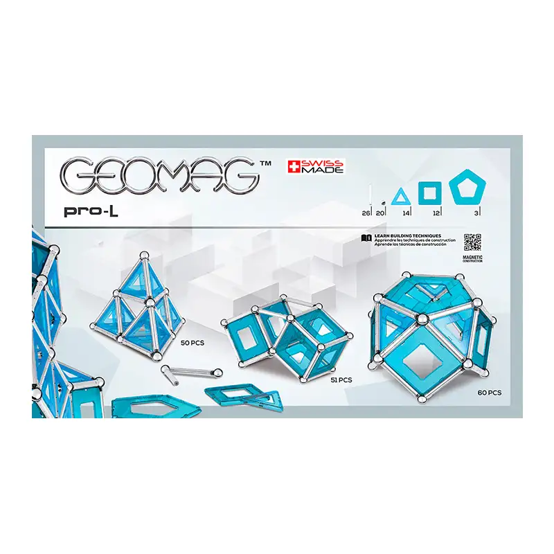 Geomag Pro-L #23 Set De Cubos Magneticos Profesionales 75 Pcs