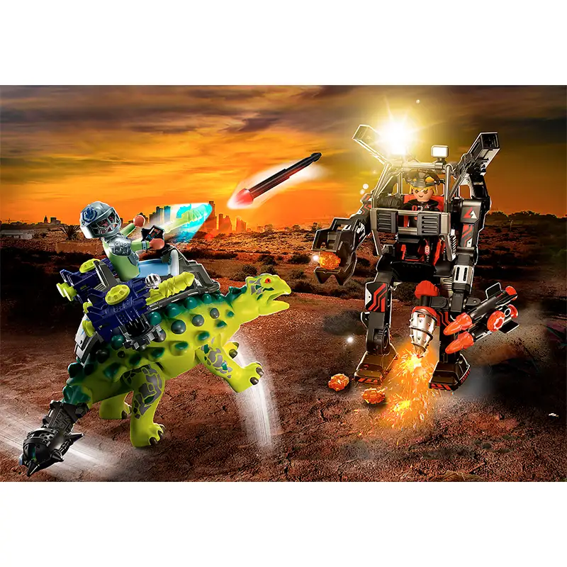 Playmobil Dinos 70626 Saichania Defensa Del Luchador