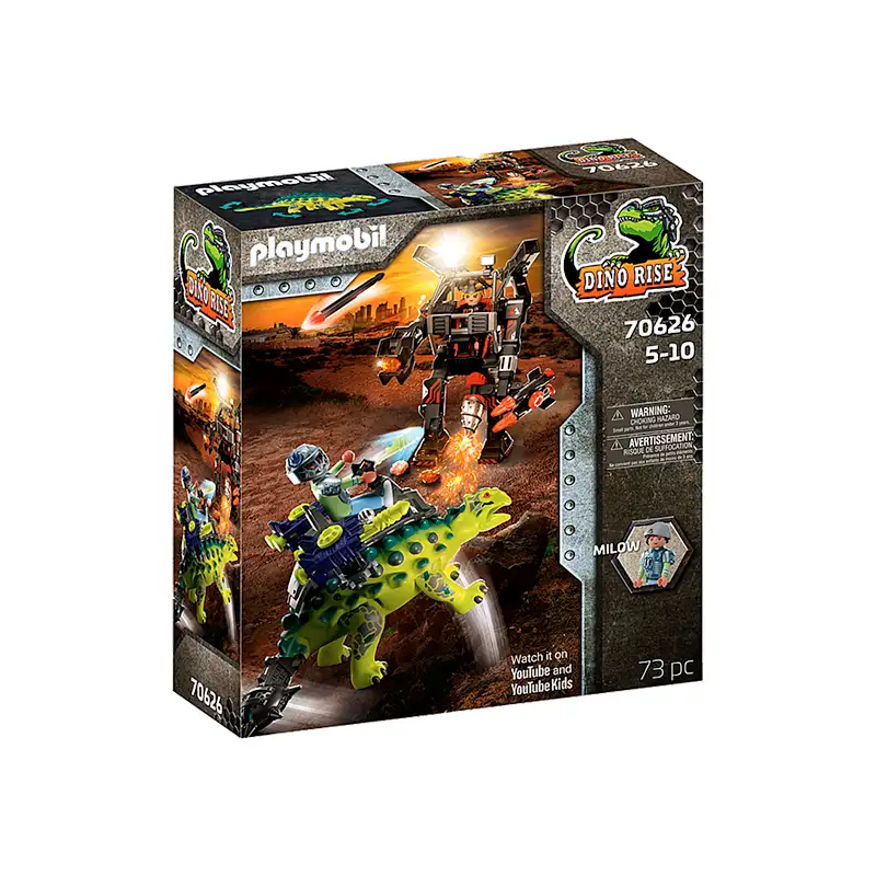 Playmobil Dinos 70626 Saichania Defensa Del Luchador