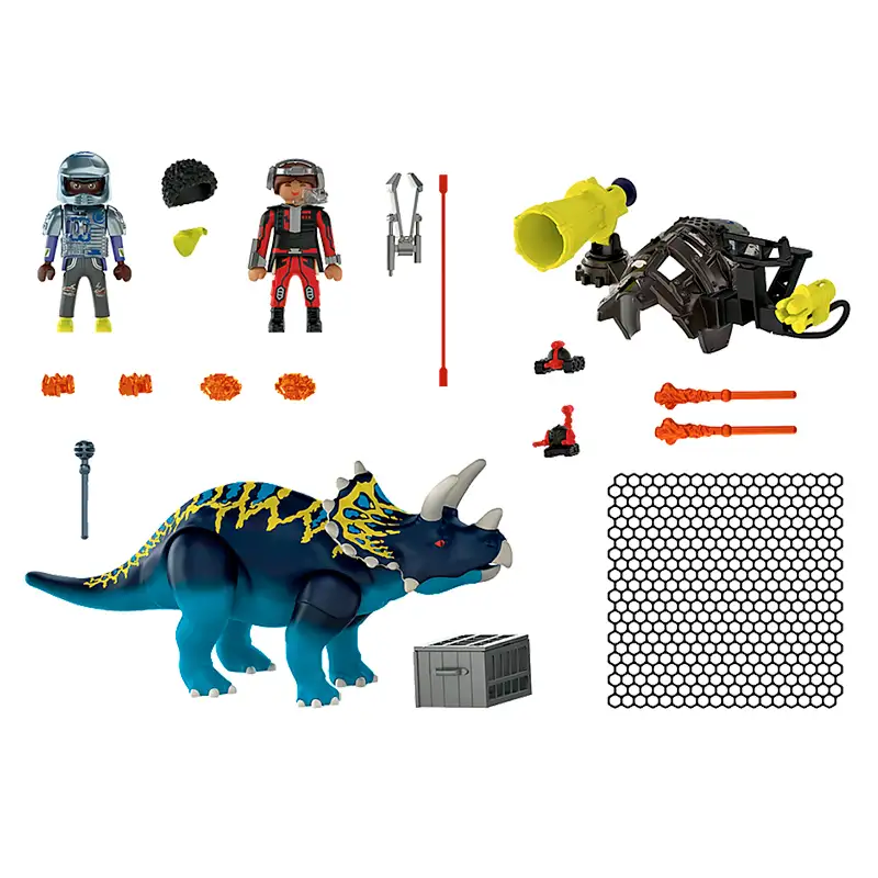 Playmobil Dinos 70627 Triceraptos Disturbios Por Las Piedras