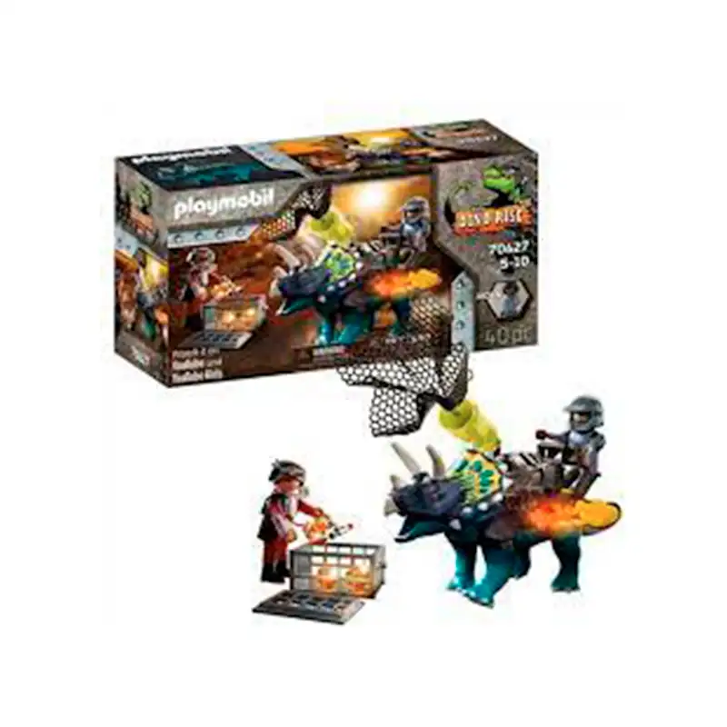 Playmobil Dinos 70627 Triceraptos Disturbios Por Las Piedras