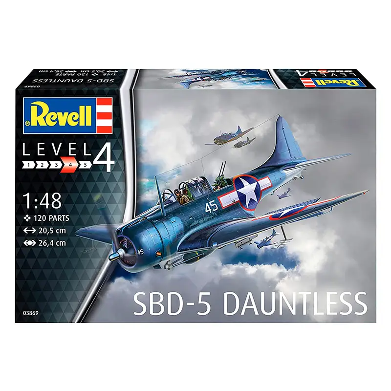 Revell Model 03869 Avion Sbd-5 Dauntless Navyfighter Escala1/48