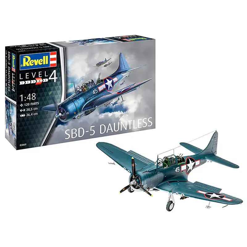Revell Model 03869 Avion Sbd-5 Dauntless Navyfighter Escala1/48