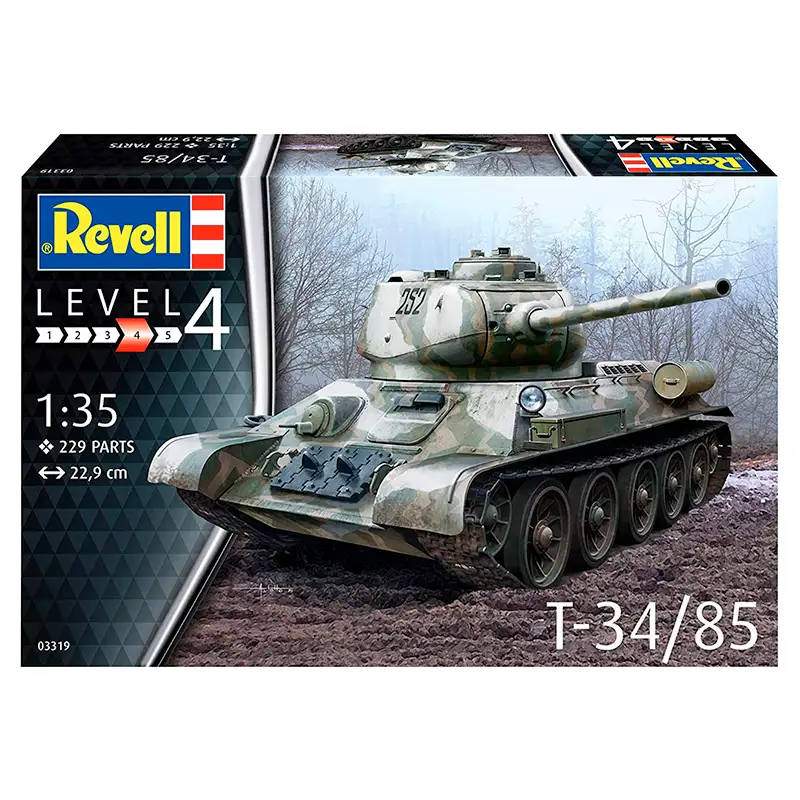 Revell Model 03319 Tanque T34/85 Escala 1/35